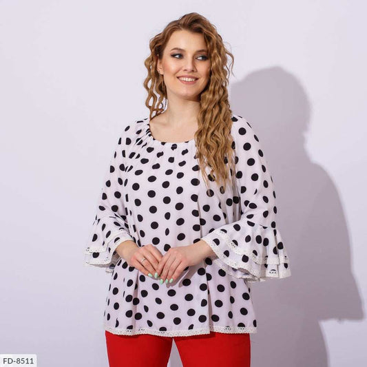 Блуза FD-8507 - IRENFASHION - midi, NEW, public, блуза, осень, софт, Туника