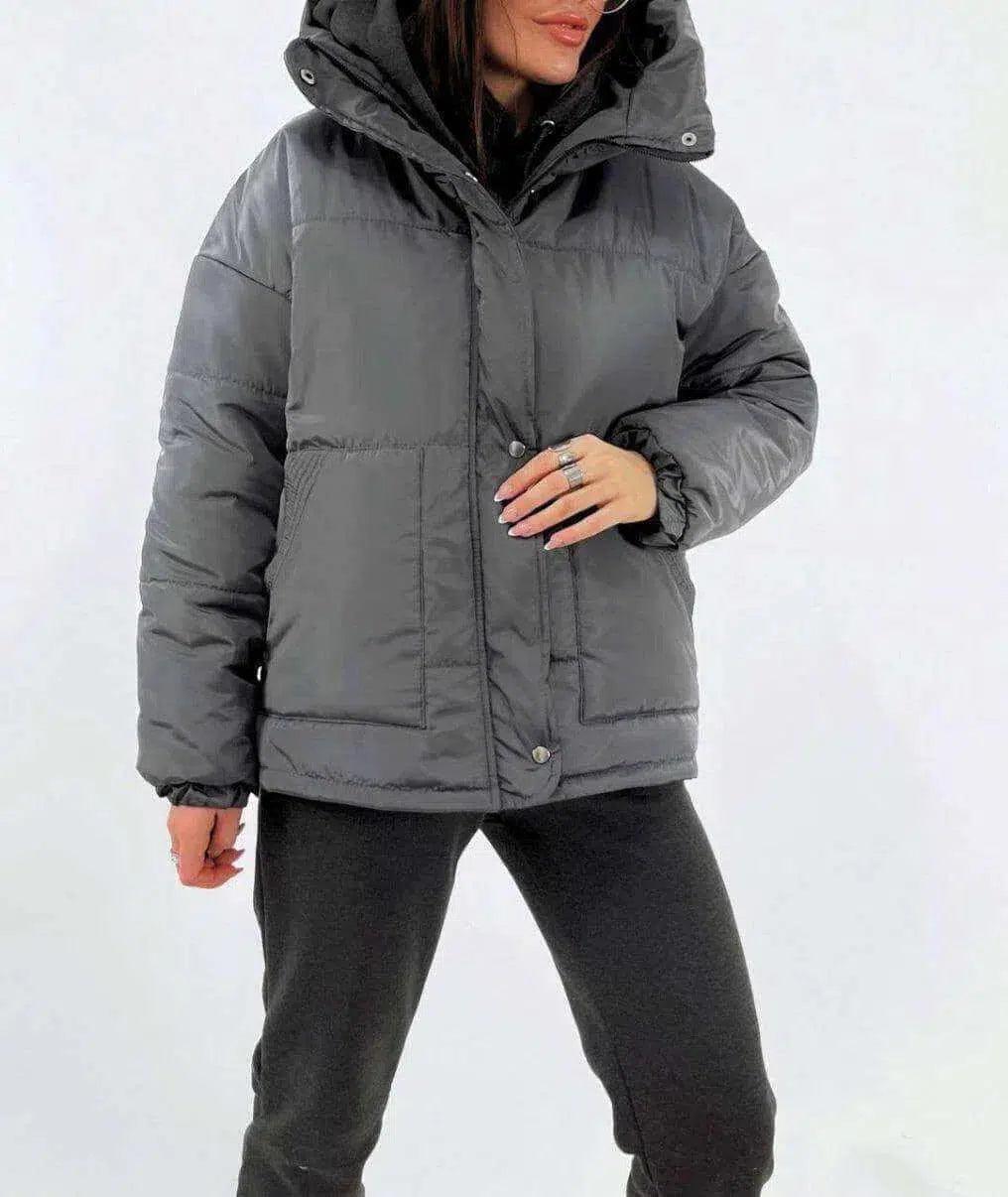 Жіноча куртка, пуховик, парка м 7124 - IRENFASHION - public, short, бохо, зима, молодеж, плащевка, повседнев, предоплата 50%, теплое