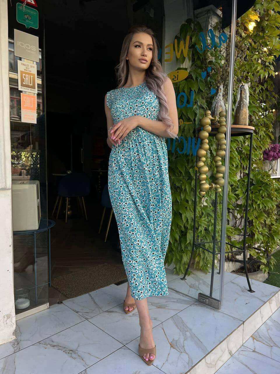 Жіноча літня сукня вільного фасону м.353