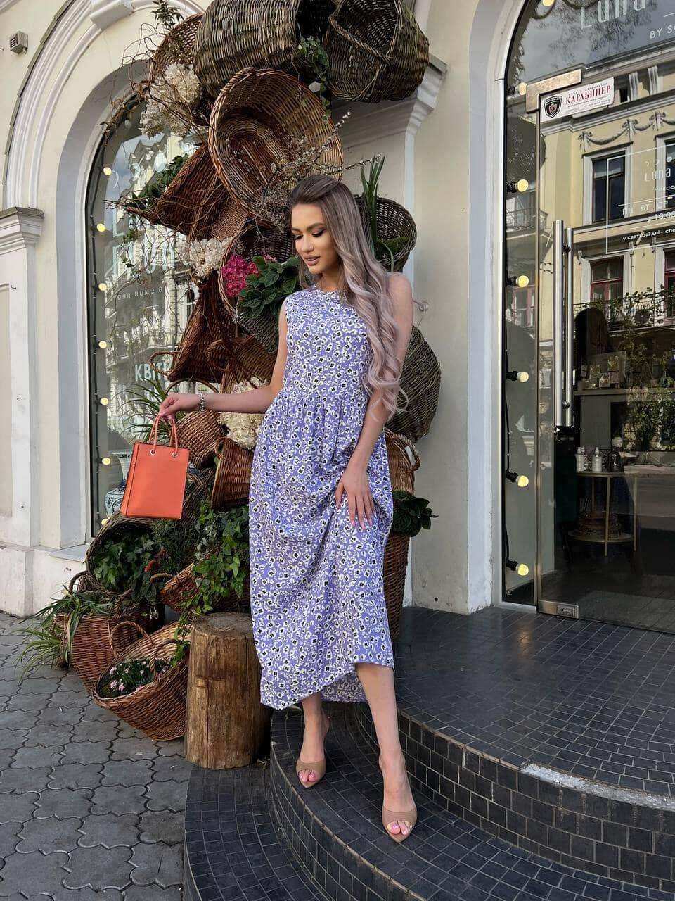 Жіноча літня сукня вільного фасону м.353 - IRENFASHION - midi, NEW, public, бест, весна, лето, молодеж, платья, повседнев, предоплата 50%, софт