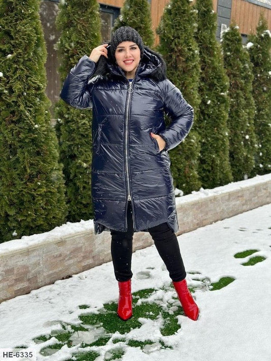 жіноче тепле пальто м HE-6326 - IRENFASHION - long, public, бохо, зима, костюм, осень, свадьба, спорт, теплое